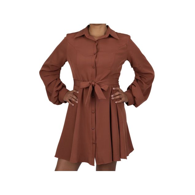 Vestido-Linda-Con-Botones-Para-Mujer-LF-VS-078