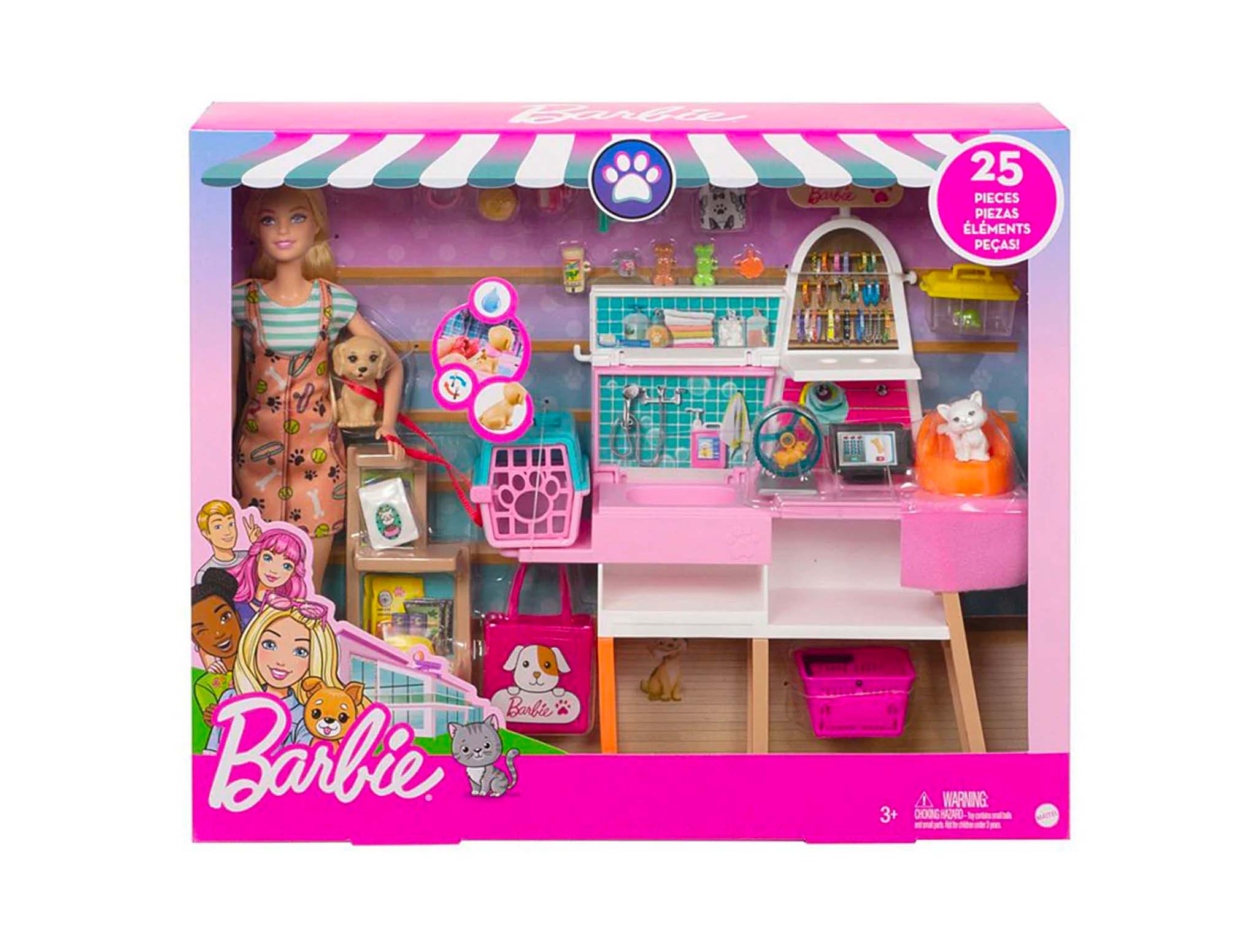 Juguete Mattel Barbie Tienda Para Mascotas Para Ninas GRG90 Surtidora surtidoradepartamental