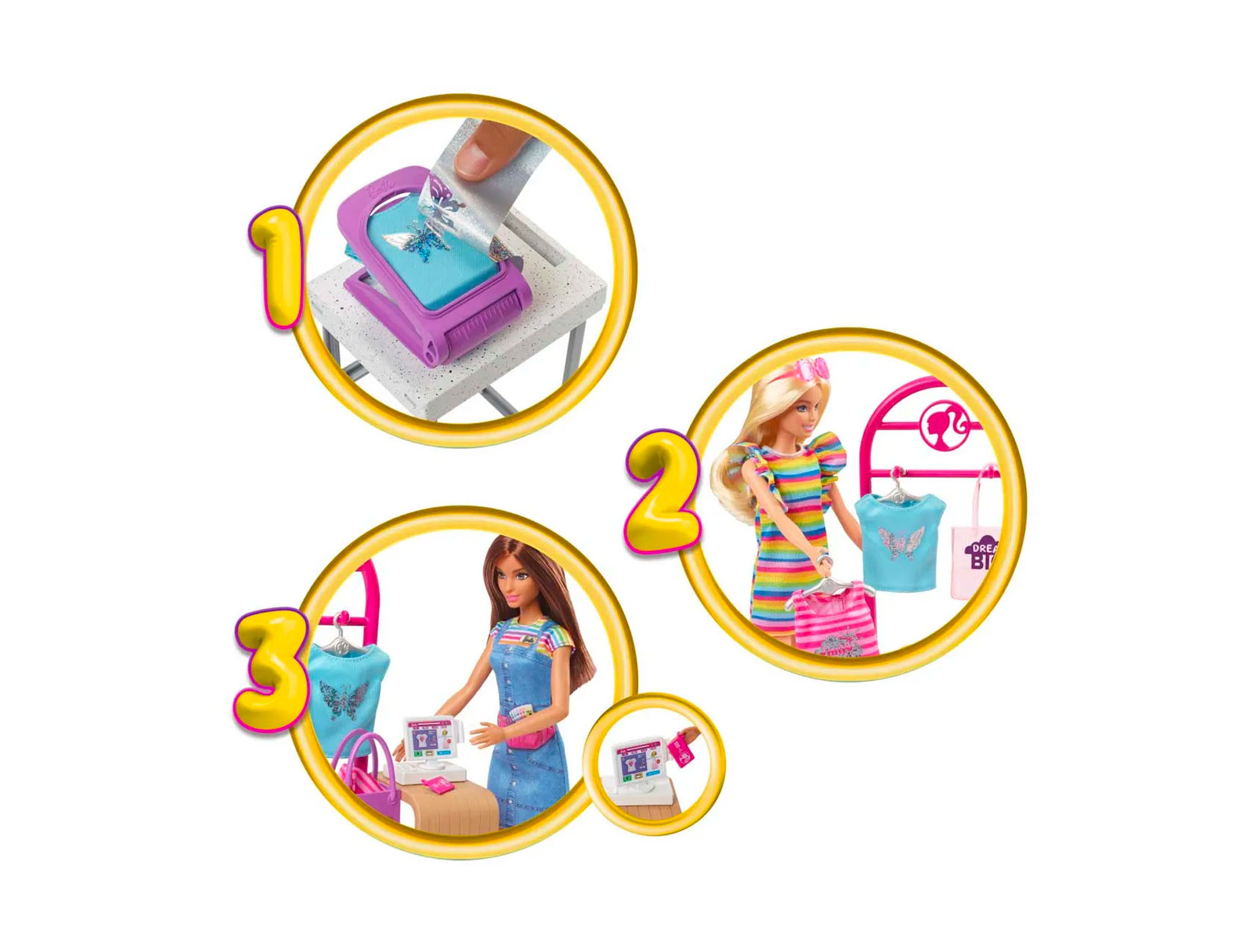 Set Mattel Barbie Diseñadora De Modas Para Niñas HKT78-4
