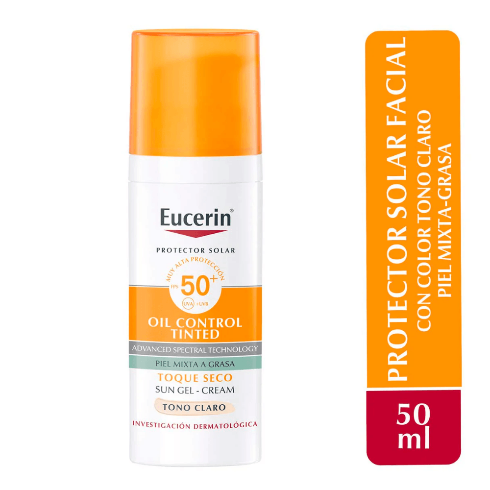 Protector Solar Eucerin Sun Oil Control Tono Claro FPS50+ 50ml 9626