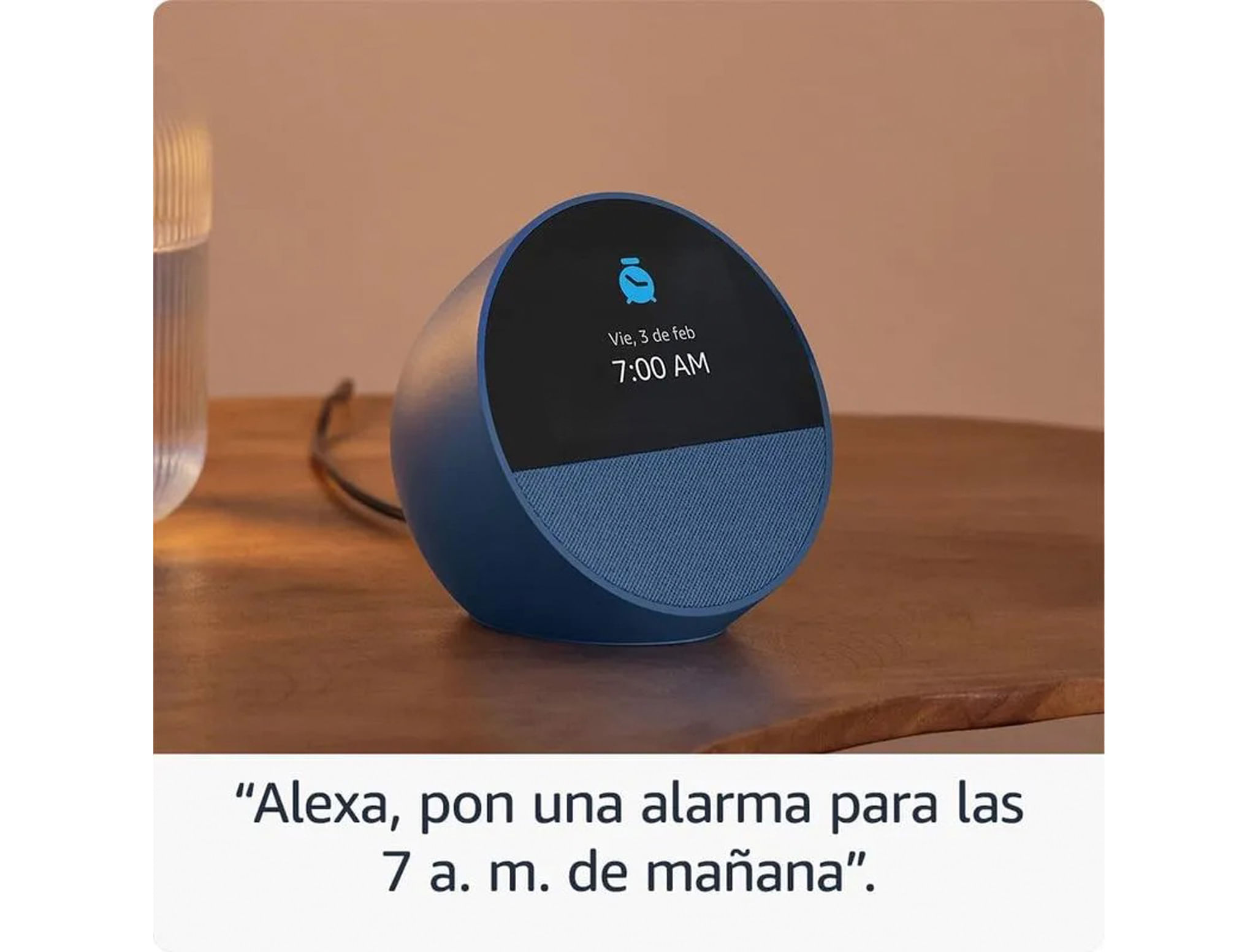 Echo Spot Alexa Azul-2