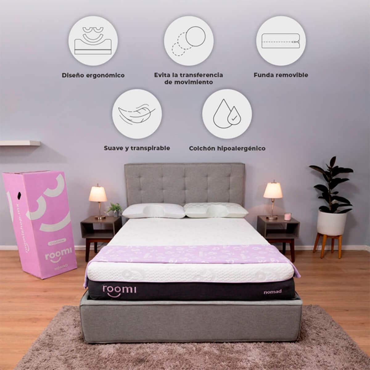 Colchón Roomi King Size Nomad-4