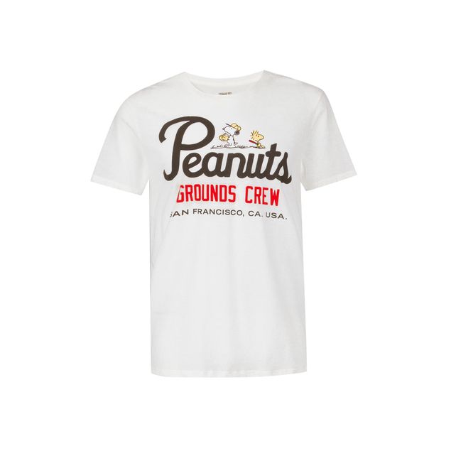 Playera-Licencia-Con-Estampado-De-Peanuts-Para-Hombre-839CO