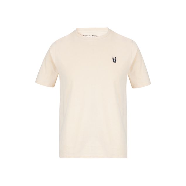 Playera-Sherman-Morgan-Con-Logo-Para-Hombre-8BEIGE