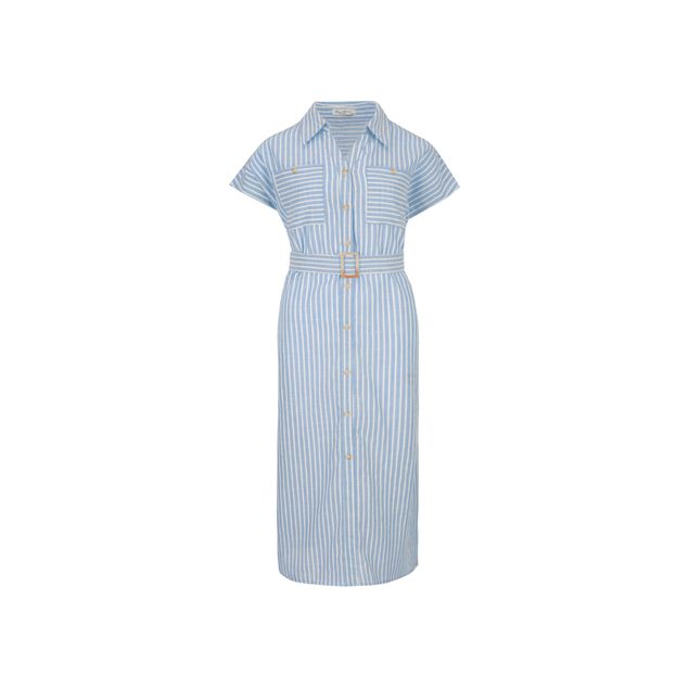 Vestido-Red-Marine-Estampado-De-Rayas-Para-Mujer-P250797J