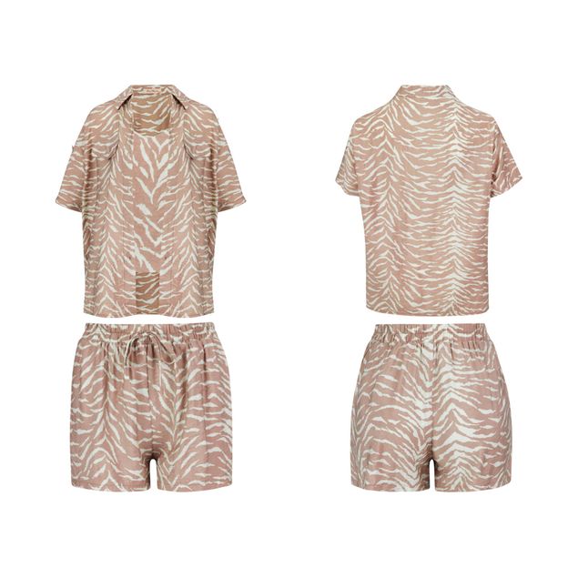 Set-Short-Red-Marine-Curvy-Con-Top-Y-Blusa-Para-Mujer-G250374Q