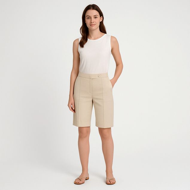 Bermuda-Sophia-Casual-Con-Botones-Para-Mujer-2002-01