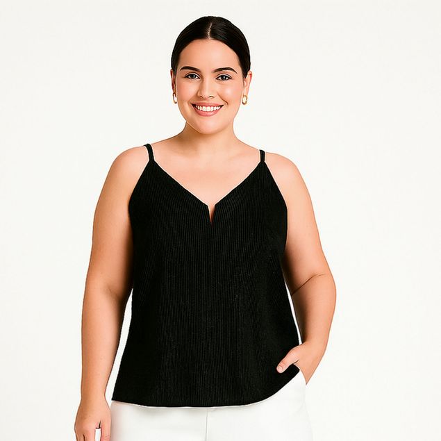 Blusa-We---Curvy-Con-Textura-De-Rayas-Para-Mujer-TSH-ZB12161F1