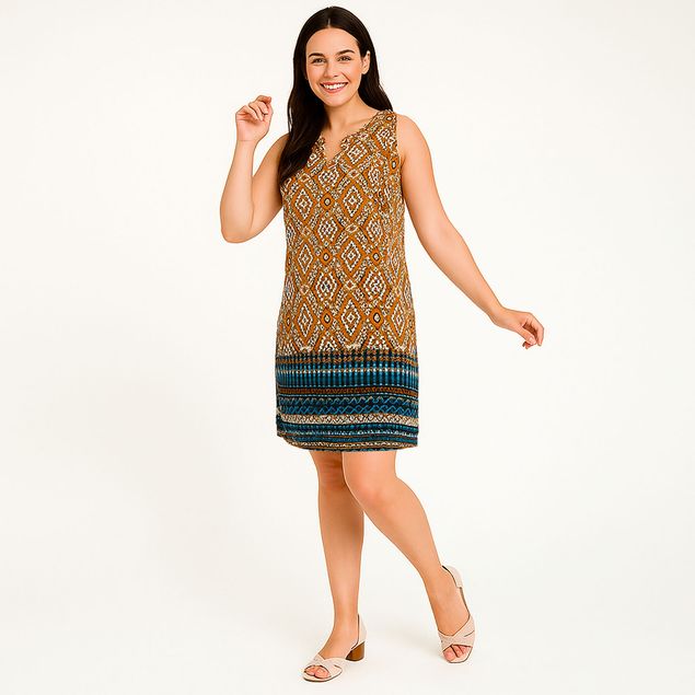 Vestido-We-Sin-Manga-Print-Para-Mujer-UT-D91783-E