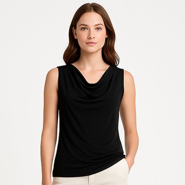 Blusa-We-Drapeada-Sin-Manga-Para-Mujer-ELP-406