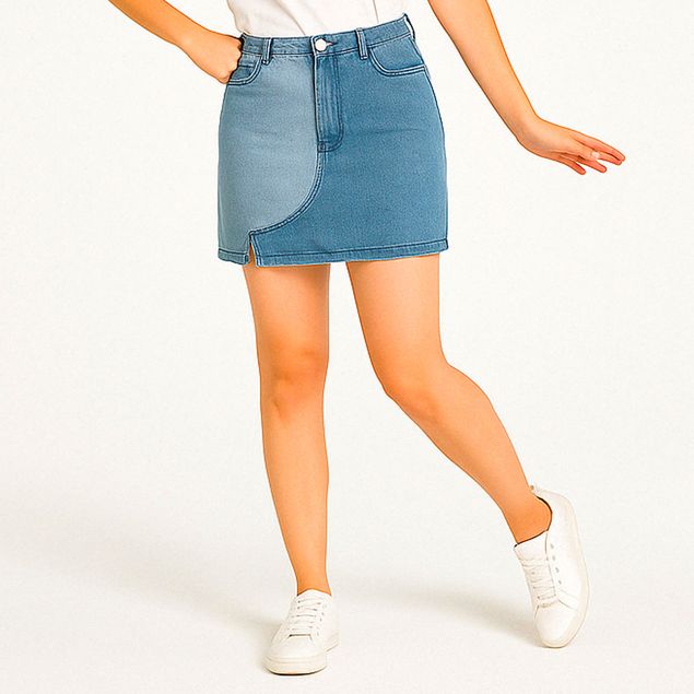 Falda-Le-Lis-Denim-Bicolor-Para-Mujer-TSH-BS1121