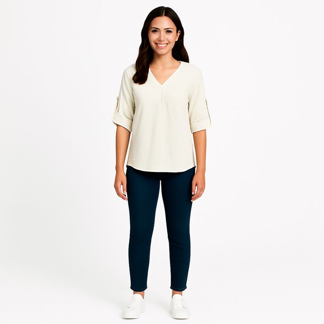 Blusa-We-Mangas-3-4-Para-Mujer-ELP-301