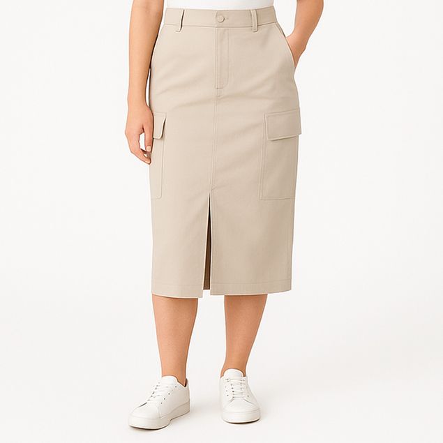 Falda-We-Midi-Con-Bolsillos-Para-Mujer-UT-HBS452
