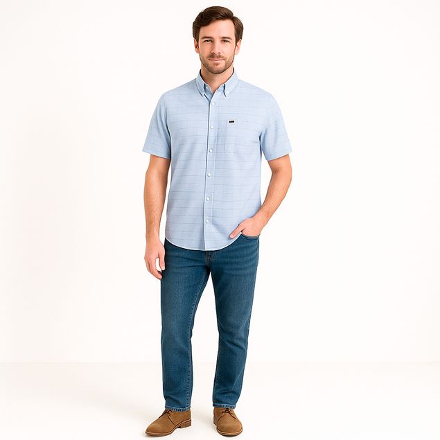 Camisa-Lee-Manga-Corta-Para-Hombre-112367797