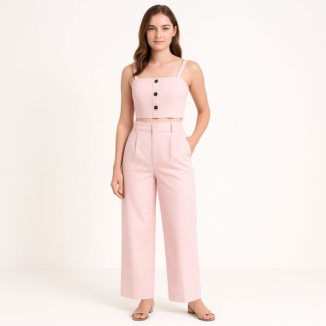 Set-De-Pantalon-Red-Marine-Con-Top-Para-Mujer-P250446F