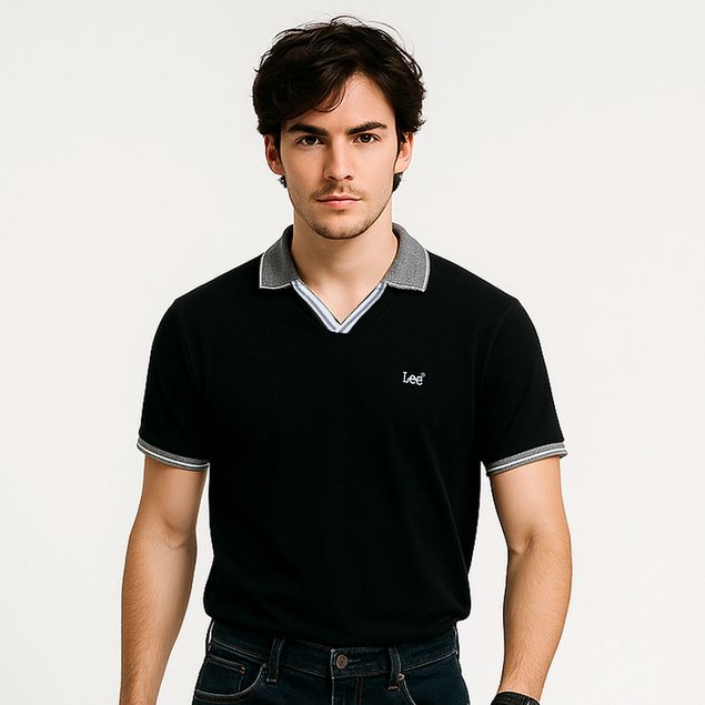 Polo-Lee-Cuello-V-Para-Hombre-112373273