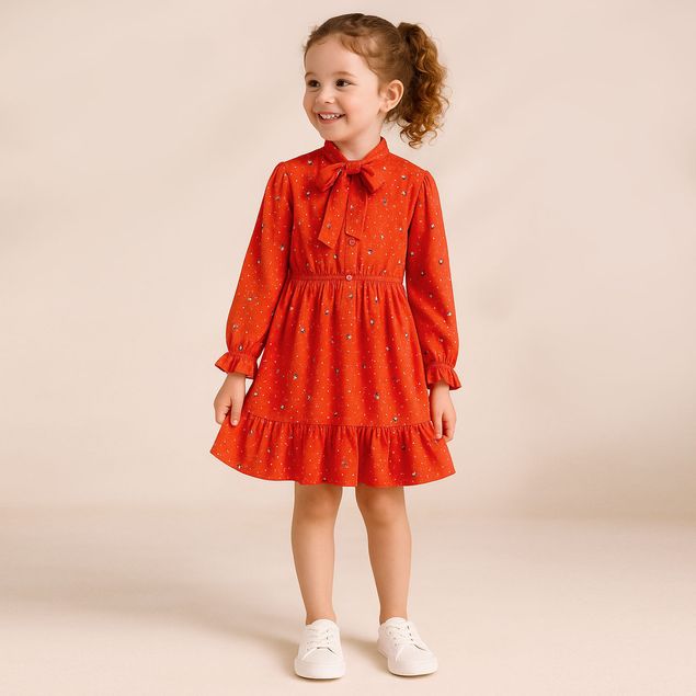 Vestido-Paola-Kids-Estampado-Zorros-Para-Niñas-4010
