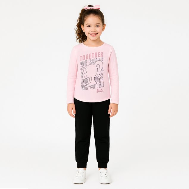 Set-Blusa-Optima-Barbie-Con-Pantalon-Para-Niñas-TOGETHER-832TU