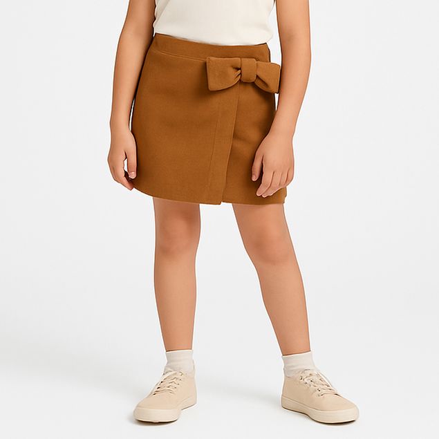 Falda-Short-Lompers-Kids-Suede-Con-Moño-Para-Niñas-146