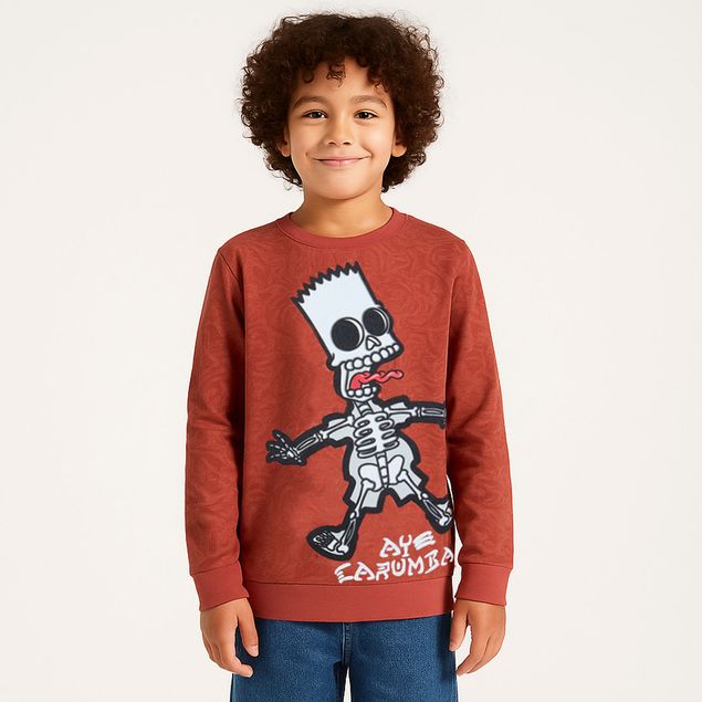 Sudadera-Optima-De-Bart-Con-Emblema-Ay-Caramba-Para-Niños-831LZ
