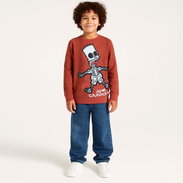 Sudadera-Optima-De-Bart-Con-Emblema-Ay-Caramba-Para-Niños-831LZ