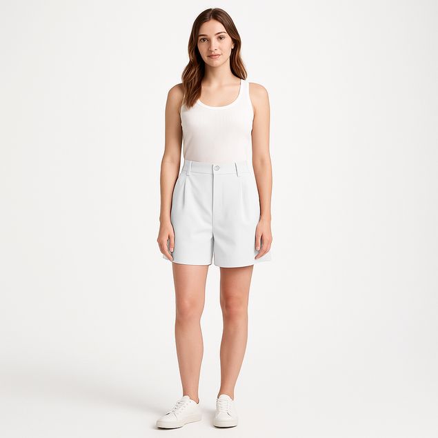 Short-Red-Marine-Casual-Para-Mujer-SEMIF-G250860J