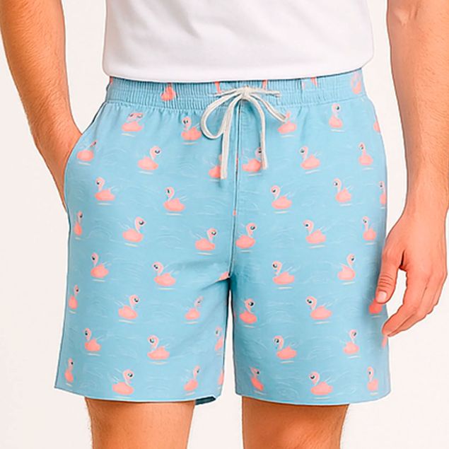 Traje-De-Baño-American-Fly-Estampado-De-Flamingo-Para-Hombre-AFB2315