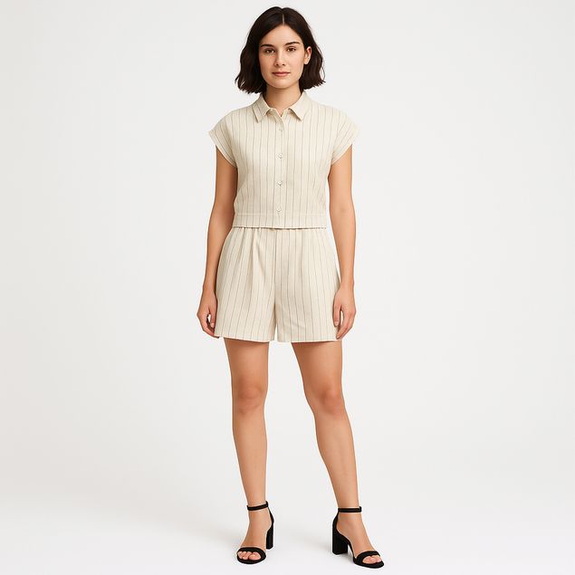 Set-De-Short-Red-Marine-Con-Blusa-Para-Mujer-P251076L