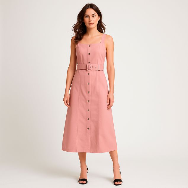 Vestido-Red-Marine-Midi-Con-Botones-Para-Mujer-P250807J