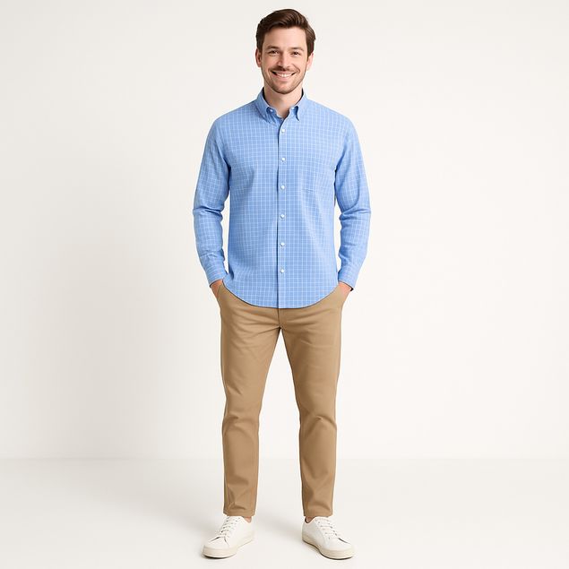 Camisa-Long-Beach-De-Vestir-Para-Hombre-LV3548