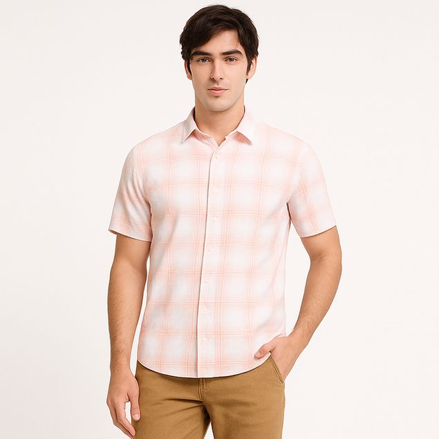 Camisa-Long-Beach-De-Cuadros-Para-Hombre-VR3566