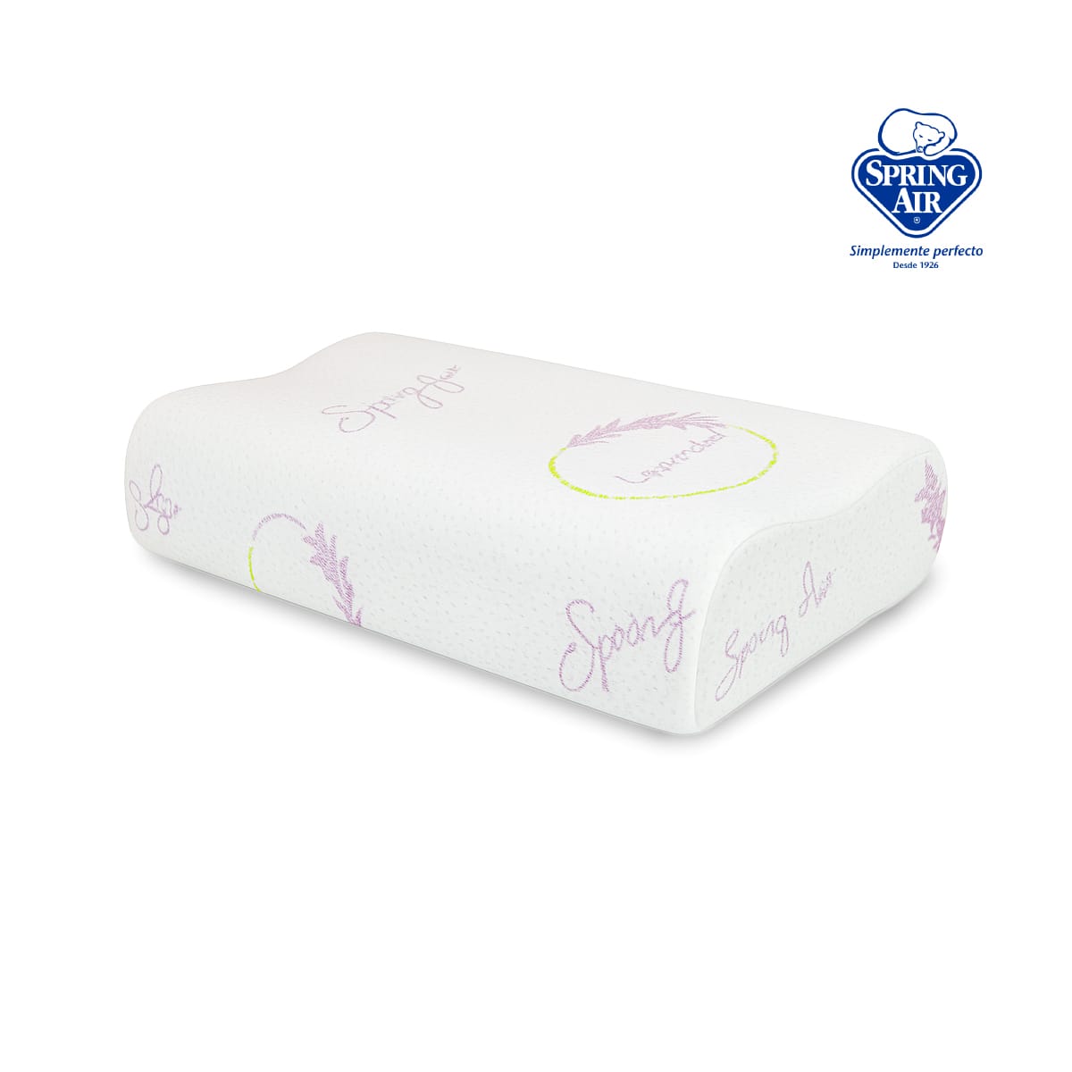 Almohada Cervi-Relax Memory Foam Infusión a Lavanda. Almohada Cervical Para Alinear Columna-0