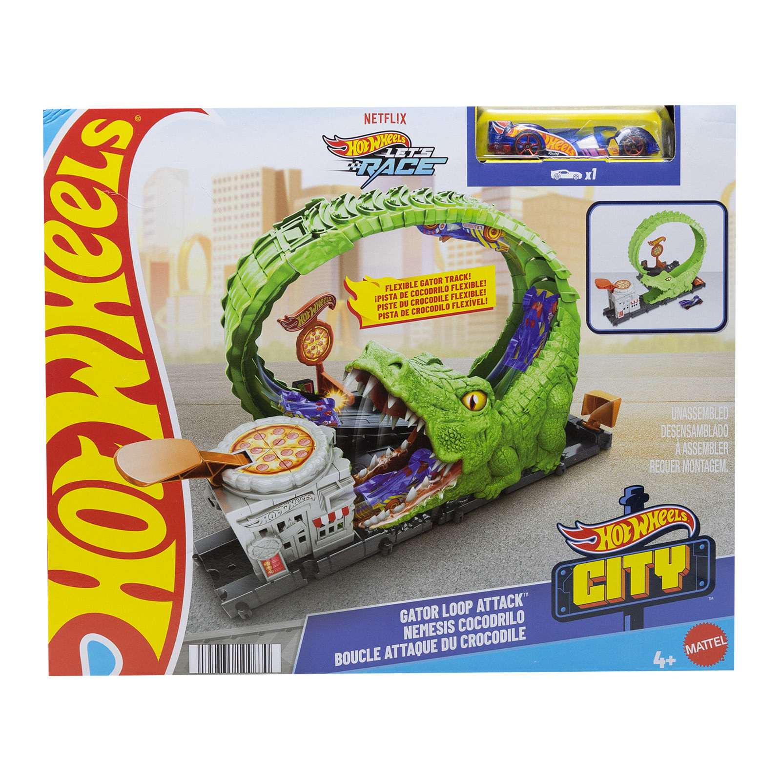 Macchinine Pista Hot Wheels Valigetta Video Juguete Pista