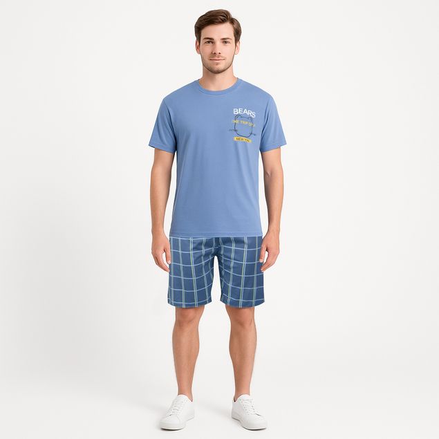 Set-Pijama-We-De-Short-Y-Playera-Con-Logo-Bear-Para-Hombre-20213