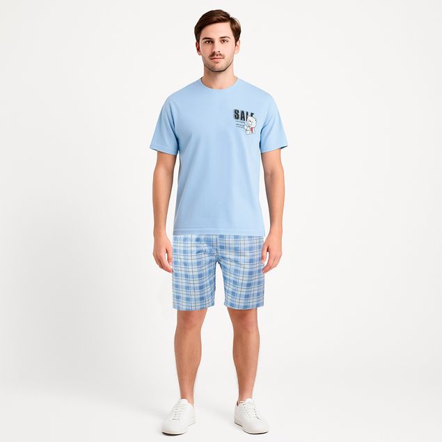 Set-Pijama-We-De-Short-Y-Playera-Con-Logo-Bear-Para-Hombre-20207