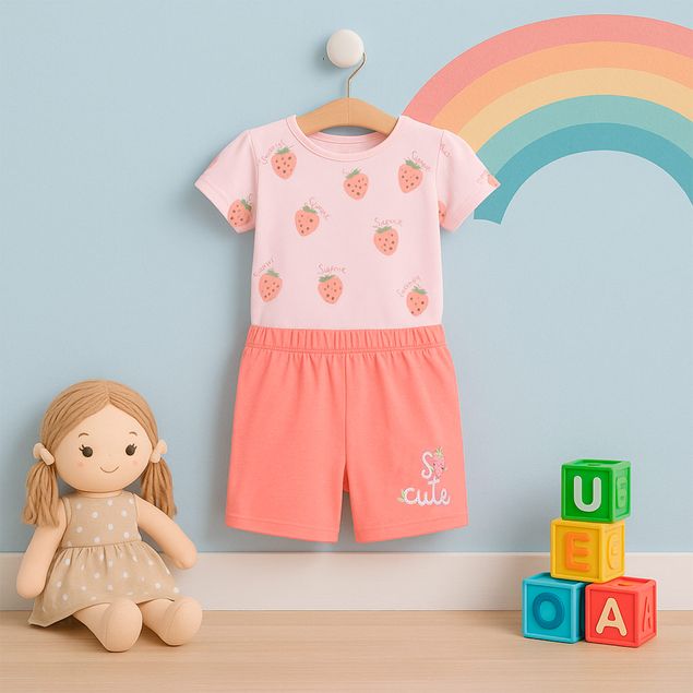 Conjunto-Short-Baby-Optima-Estampado-De-Fresas-Para-Bebes-300MZ