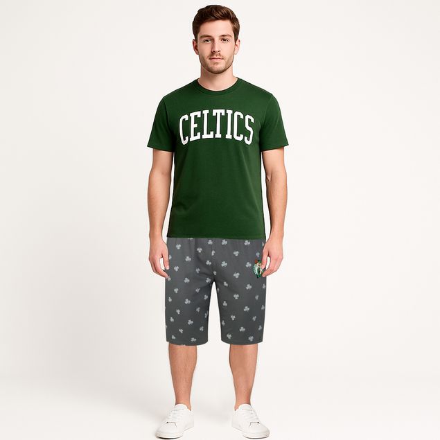 Set-De-Pijama-Nba-Con-Short-Para-Hombre-2GRY