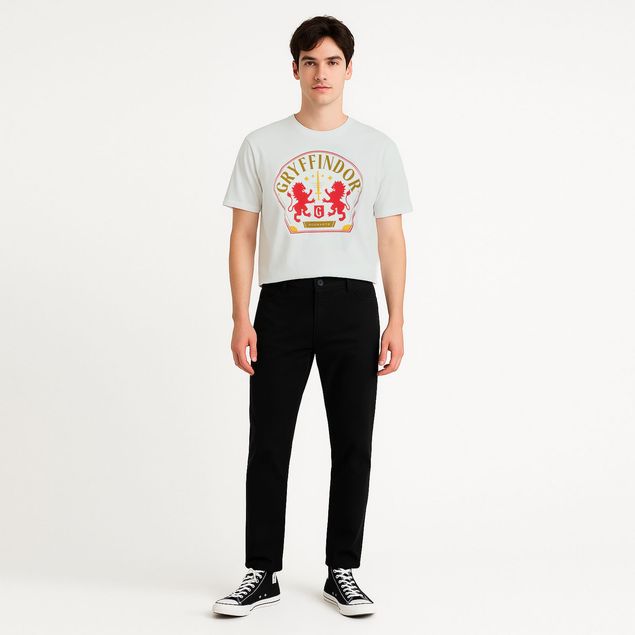 Playera-Licencia-Con-Logo-De-Gryffindor-Para-Hombre-839FH