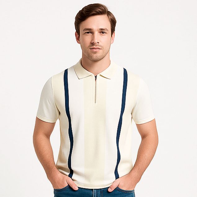 Polo-Perry-Ellis-Tejido-De-Punto-Para-Hombre-4JMG7203