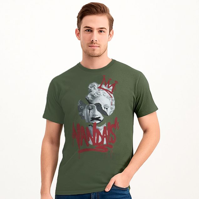 Playera Action Gear Con Estampado De Vandals Para Hombre 05714 Talla XG