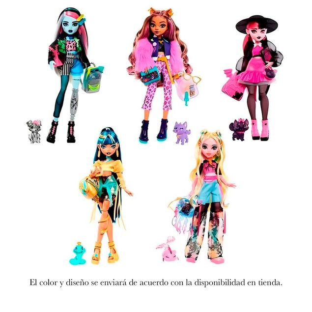 Monster-High-Mattel-Looks-Monstruosos-Surtido-Para-Niñas-HPD53