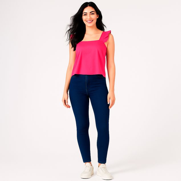 Jeans-Furor-Liso-Para-Mujer-Pink-USED-T20101177