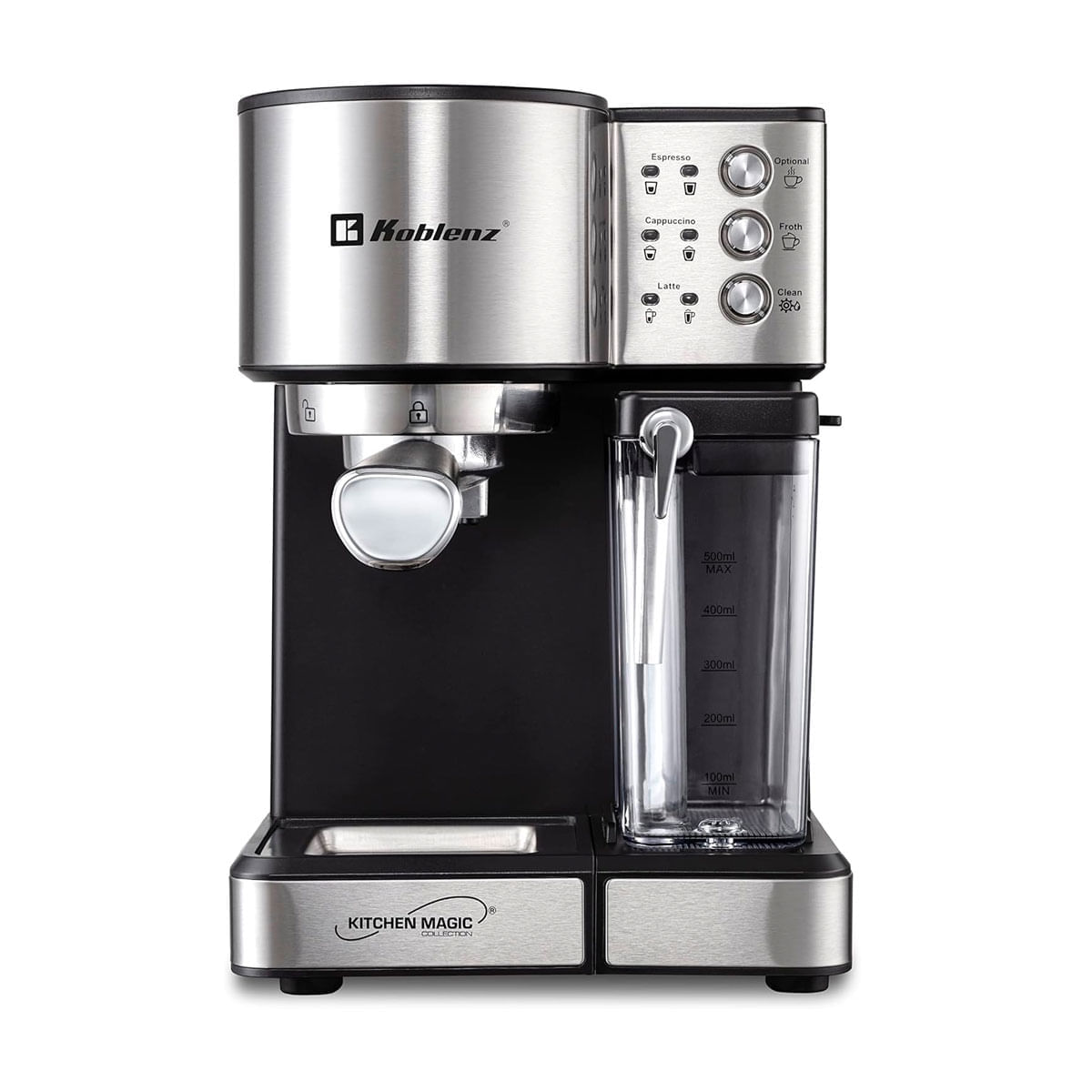 Koblenz Cafetera Espresso & Latte CKM-1350 IN Silver-1