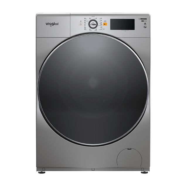 Lavasecadora Whirlpool Carga Frontal Chrome Gris 10 kg