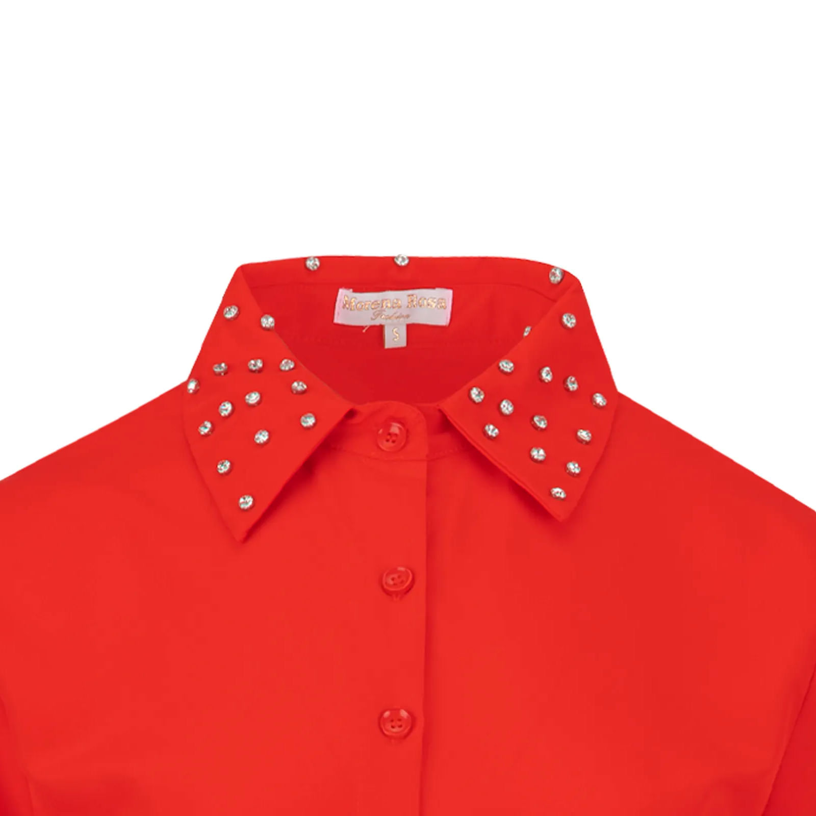 Blusa Morena Ros Con Piedras Para Mujer YU-1076 Talla CH-3
