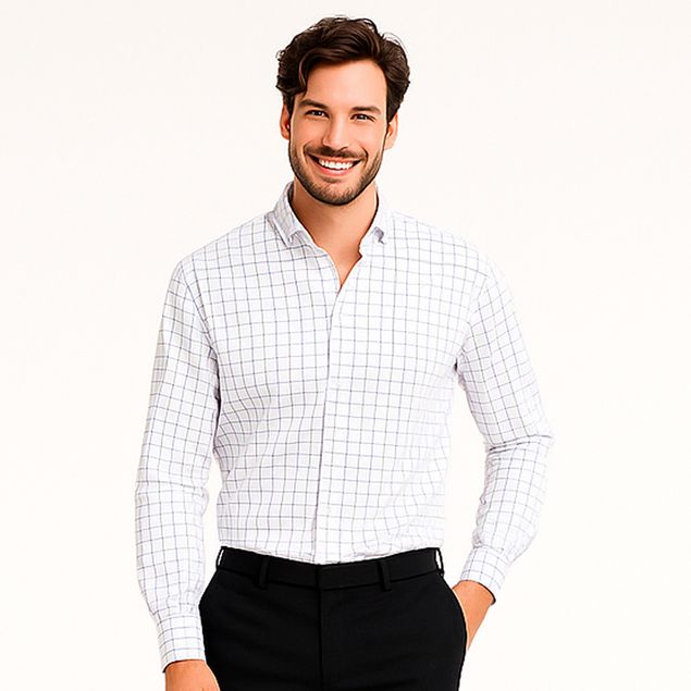 Camisa-Sherman-Morgan-De-Cuadros-Para-Hombre-201L735