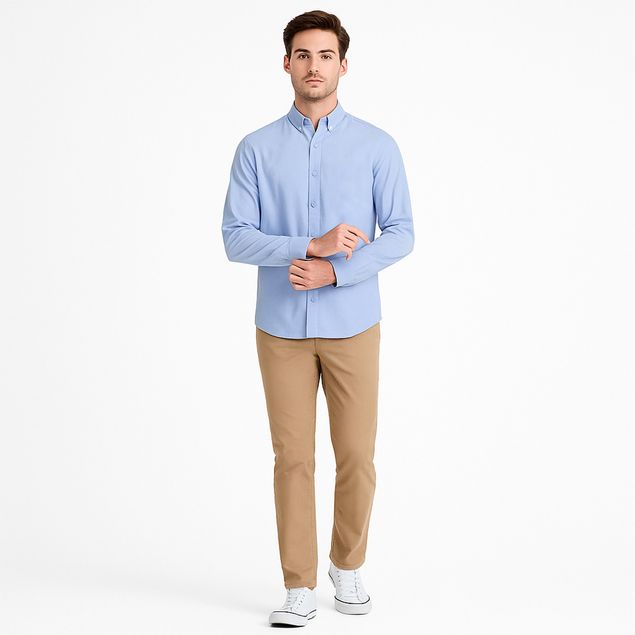 Camisa-Sherman-Morgan-De-Vestir-Para-Hombre-E25MLAZULG020