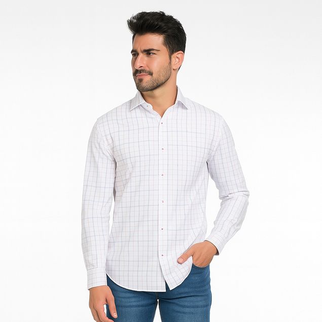 Camisa-Sherman-Morgan-De-Cuadros-Para-Hombre-217L737