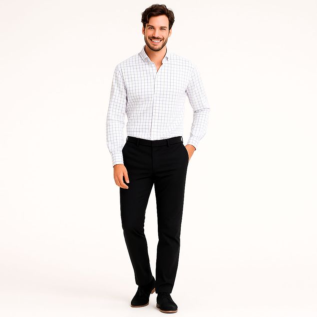Camisa-Sherman-Morgan-De-Cuadros-Para-Hombre-201L735
