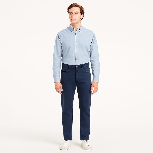 Jeans-Sherman-Morgan-Liso-Casual-Para-Hombre-LAV17